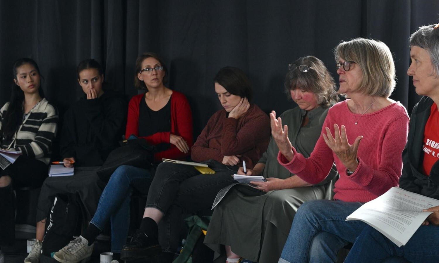 Figure 1: Sue Brownill at Spaces of Hope 'Women in the Centre' workshop